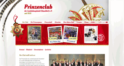 Desktop Screenshot of prinzenclub-duesseldorf.de